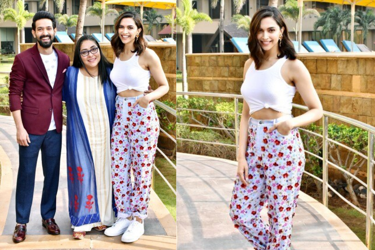 Deepika Padukone, Vikrant Massey and Meghna Gulzar promote Chhapaak in Mumbai